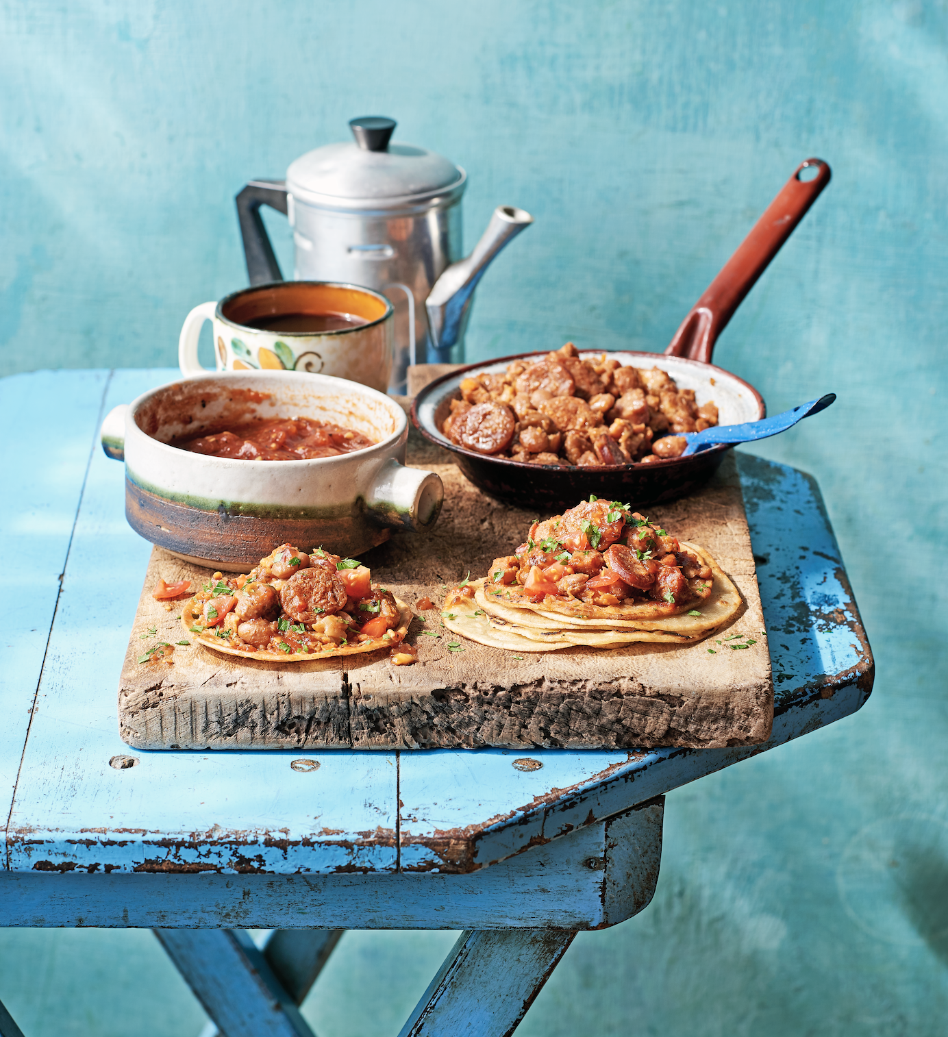 REZEPT: Tacos de Frijoles Pintos y Chorizo - Tacos mit Bohnenpüree & Chorizo