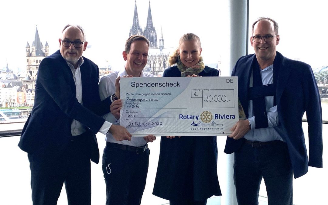 Kölner Kanzlei Görg spendet 20.000 Euro an die Rotary Clubs Rodenkirchen und Wesseling