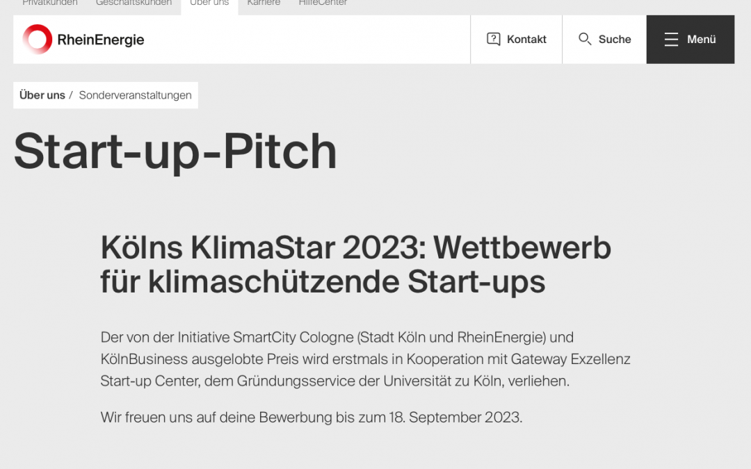 Kölns „KlimaStar 2023“ gesucht