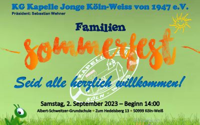 Familien Sommerfest in Weiß