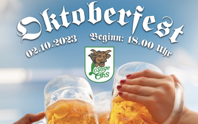 Die KG LÖSTIGE ÖHS von 1963 e.V. veranstaltet dieses Jahr zum ersten Mal ein Oktoberfest