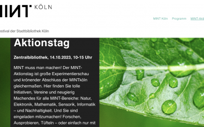 MINT-Aktionstag in der Zentralbibliothek und Mathematik zum Anfassen