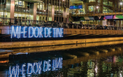 Lichtinstallation „MI‐E DOR DE TINE“