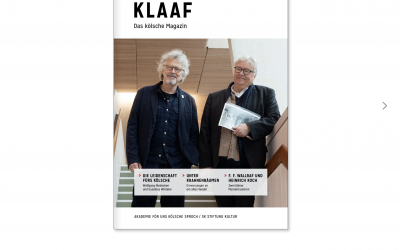 „KLAAF“: Kostenfreies E-Magazin mit Berichten und Interviews zu Köln und der kölschen Sproch