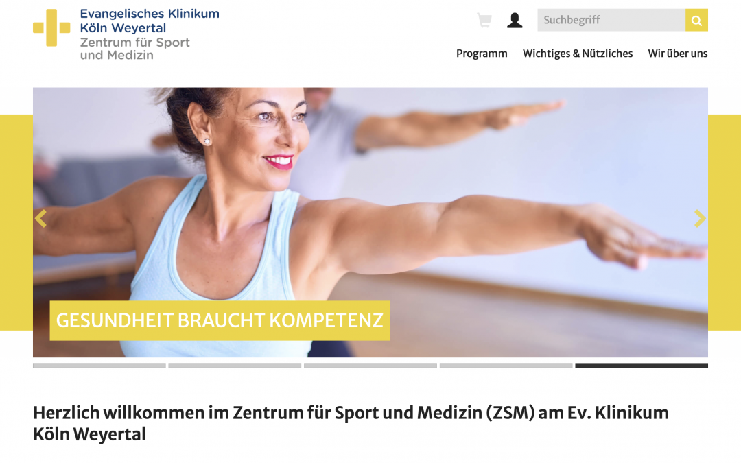 Das neue Gesundheitsprogramm des ZSM am Evangelischen Klinikum Köln Weyertal