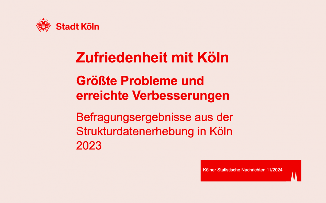 Acht von zehn befragten Einwohnern leben gerne in Köln
