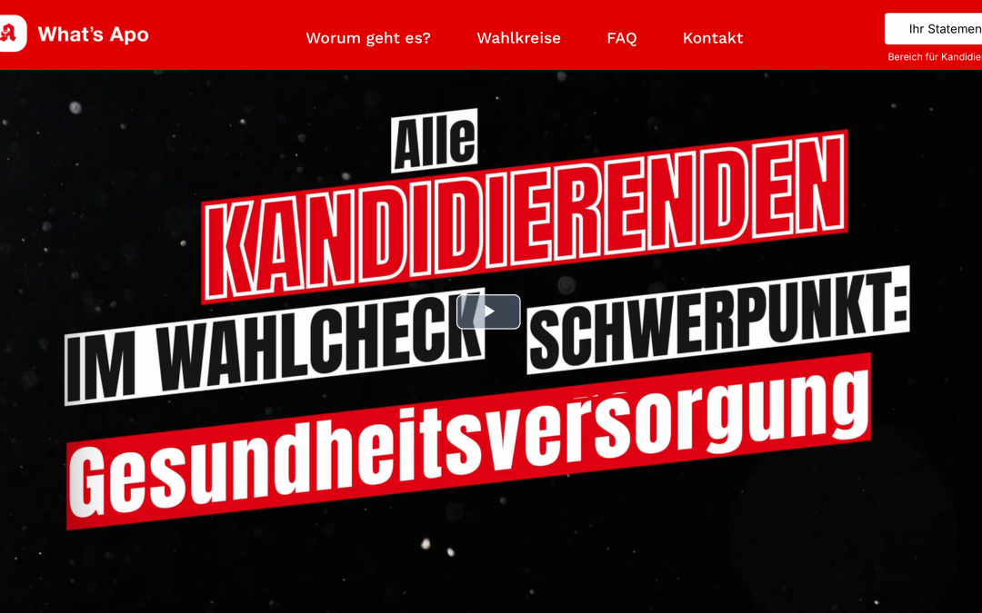 Apotheken rufen zur Wahl auf