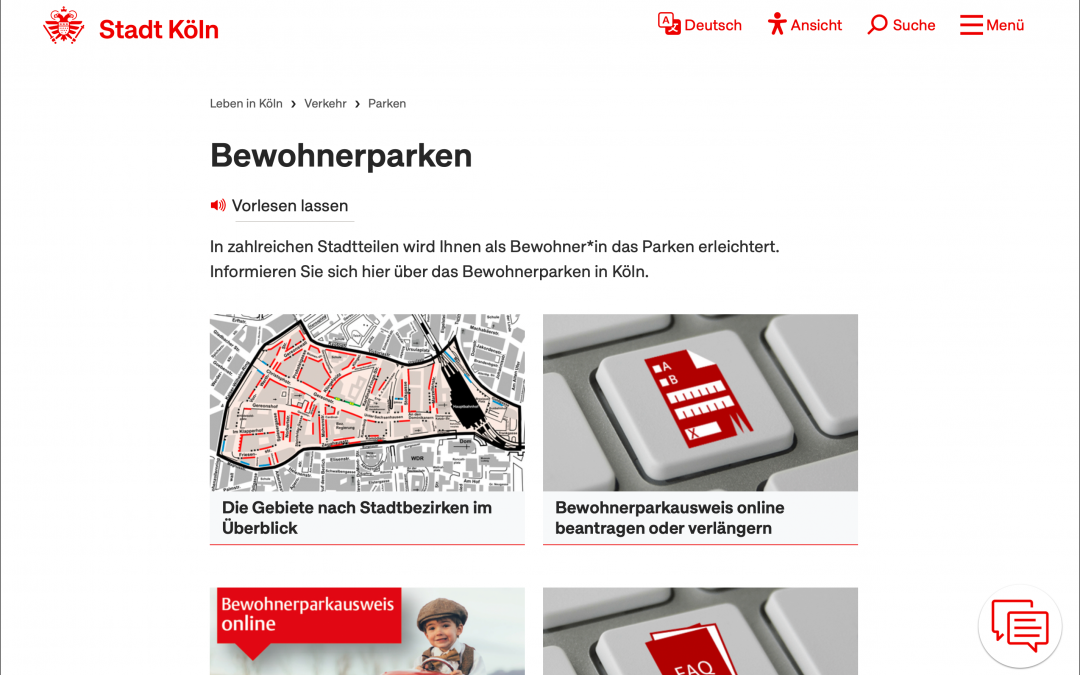 Ab 1. März 2025 gilt die neue Bewohnerparkgebührenordnung