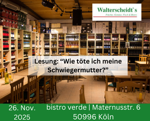 Lesung: „Wie töte ich meine Schwiegermutter“