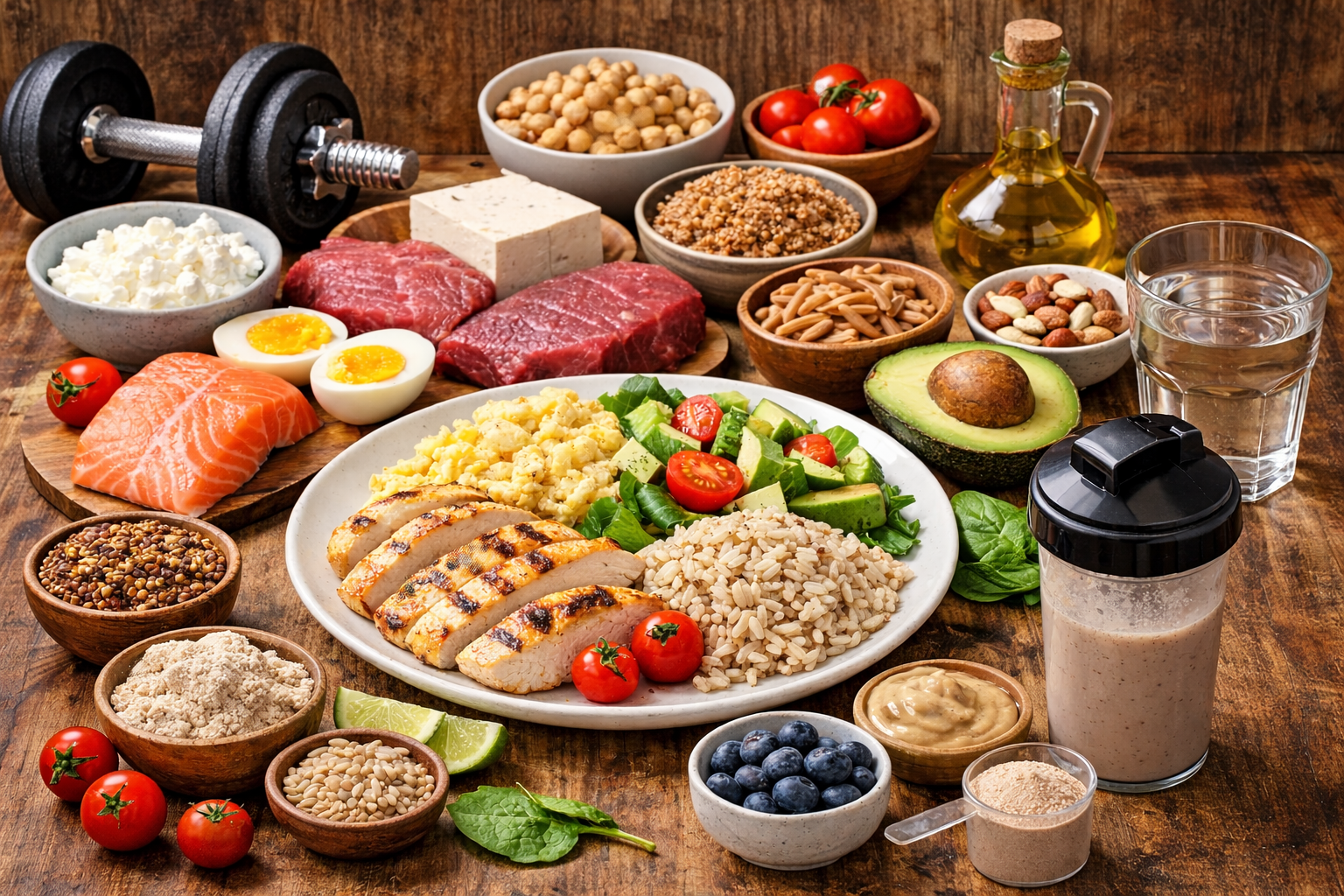 gesunde mahlzeit für muskelaufbau