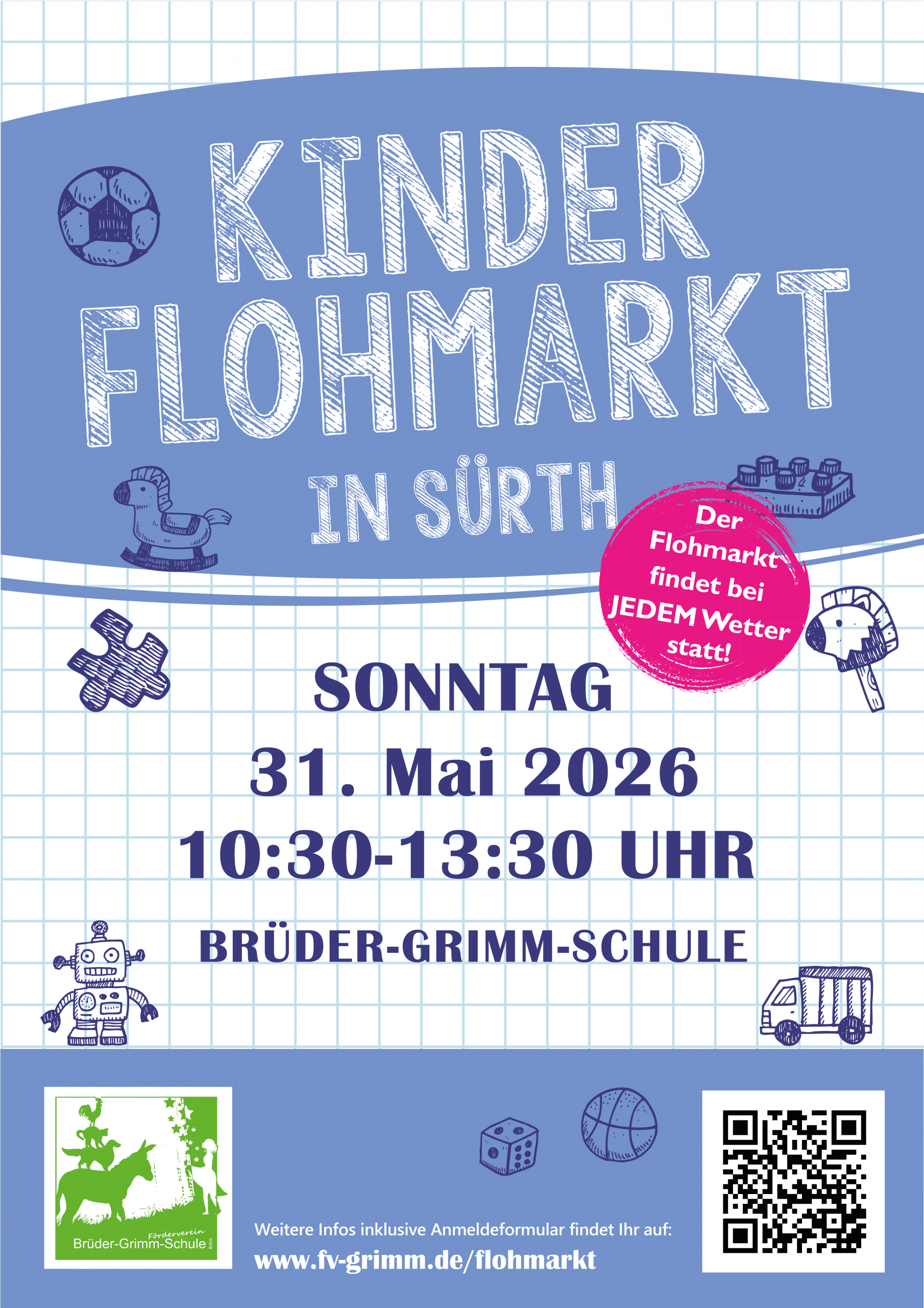 Kinderflohmarkt an der Brüder-Grimm-Schule