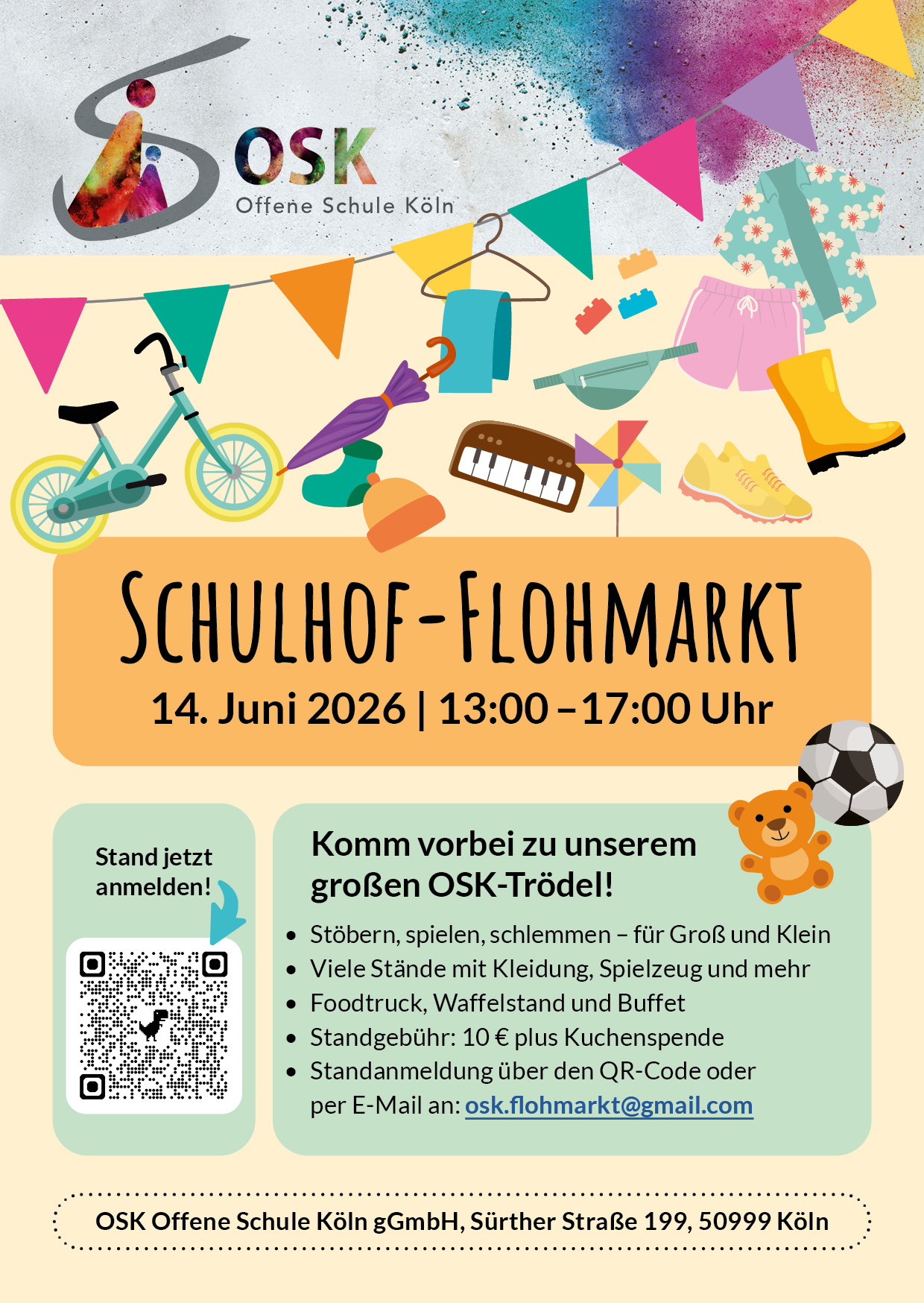 Schulhof-Flohmarkt der OSK
