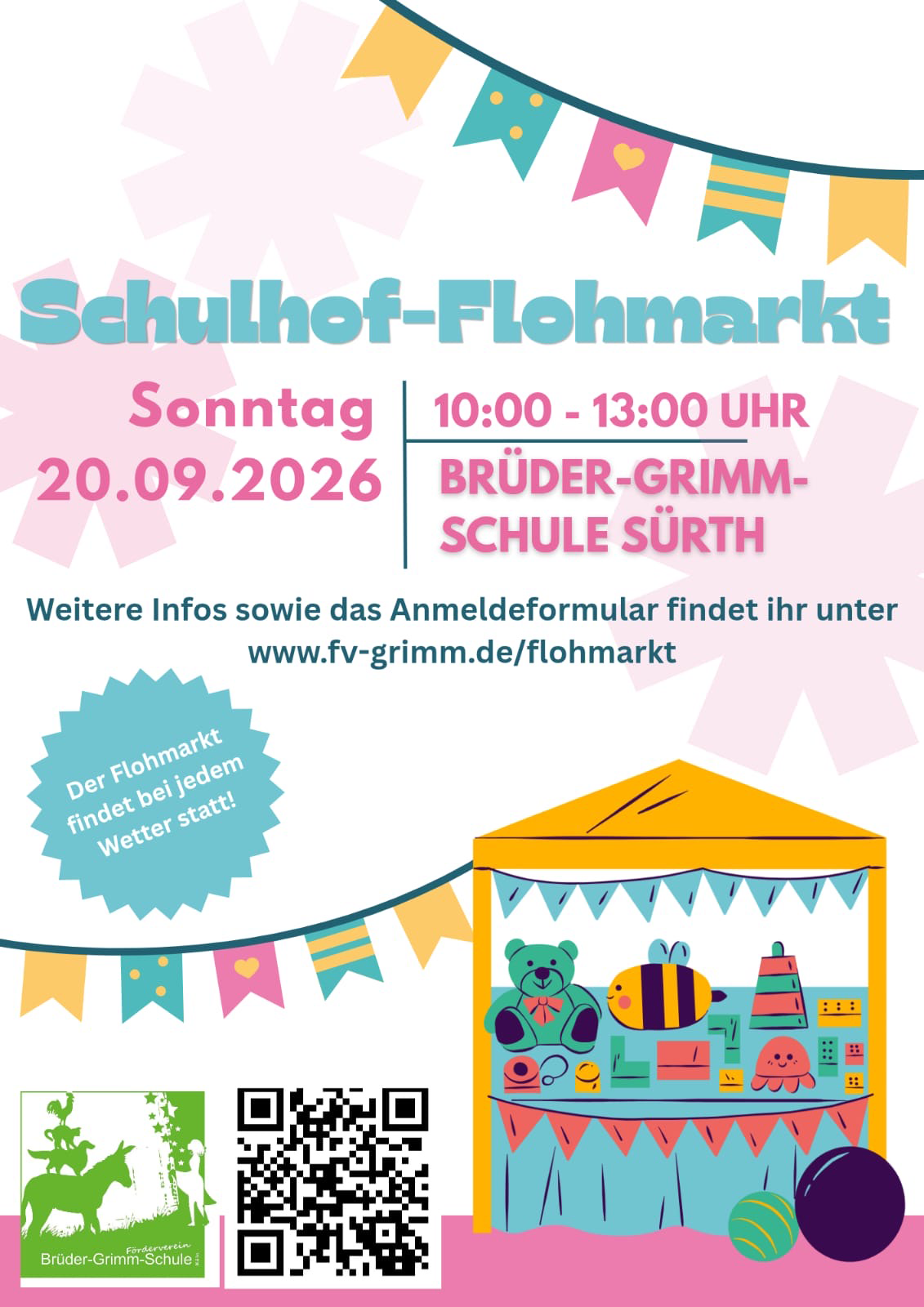 Kinderflohmarkt an der Brüder-Grimm-Schule